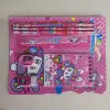 A 6-piece set of stationery, including pencils, notebooks, erasers, pencil sharpeners and rulers details Picture